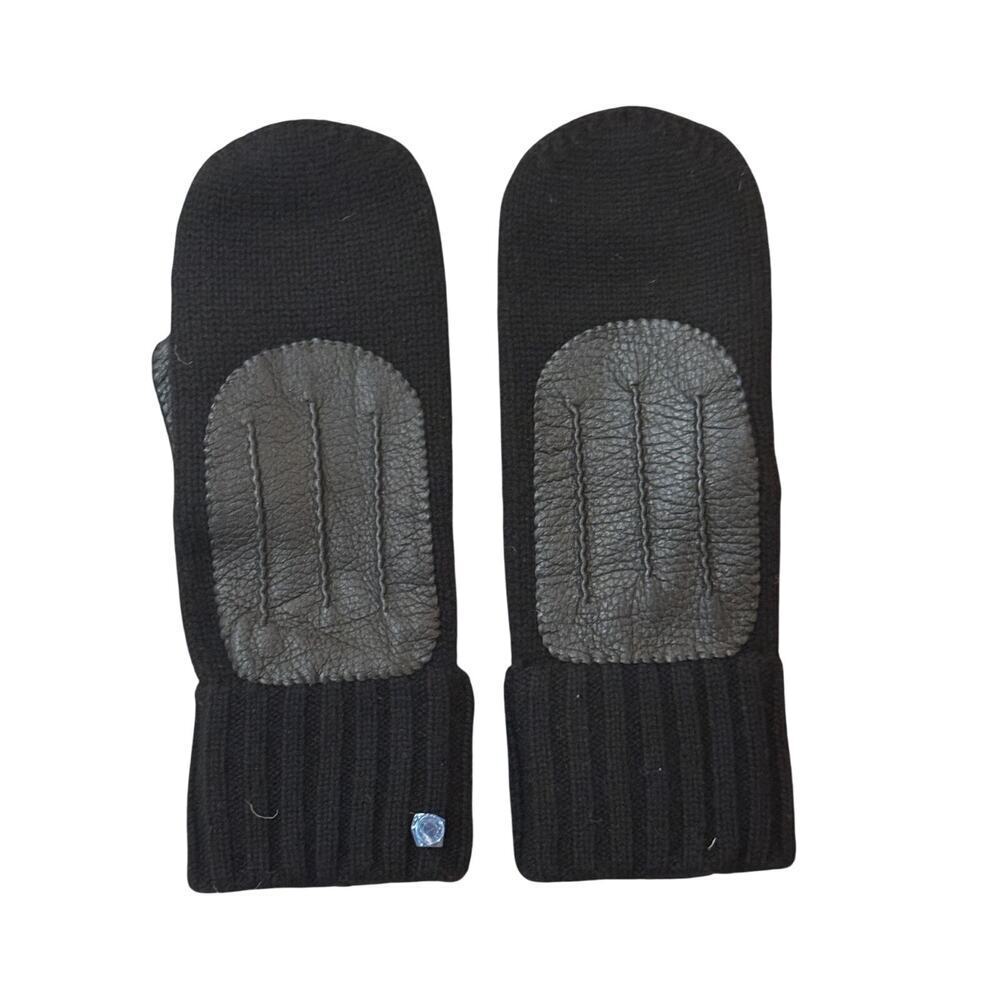 Hermès Cashmere Deerskin Dinan Gloves Black Medium – Brand New with Tags